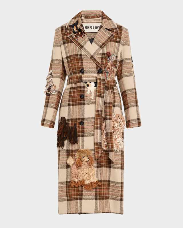 Westminster Check Belted Long Trench Coat